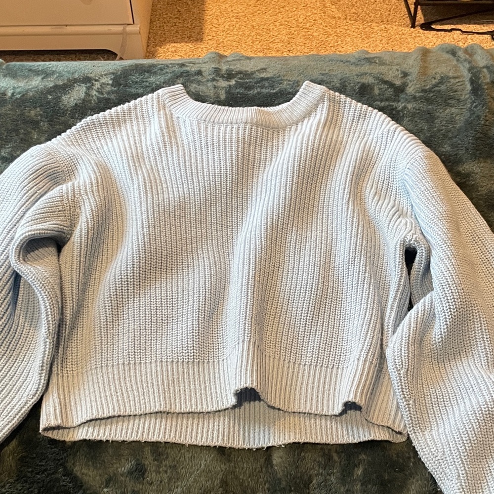 H&M Light Blue Women's Crew Neck Sweater